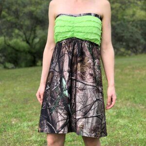 Green Camo Bridesmaid Dress Camo Wedding Dress Camouflage